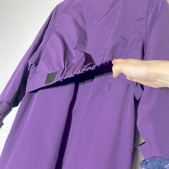 Vintage Long Purple Coat W Quilted Lining L - Picture 13 of 14